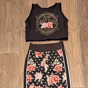 Sugar Lulu 2 PC. Set Youth Small Bottom & Youth Medium Top